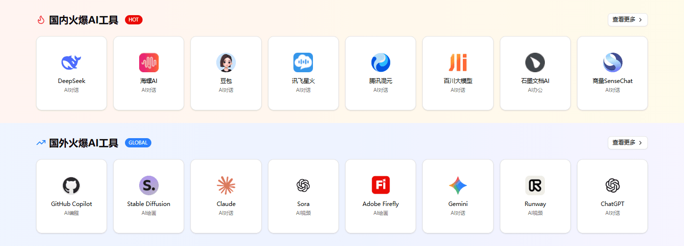 国内外工具分栏